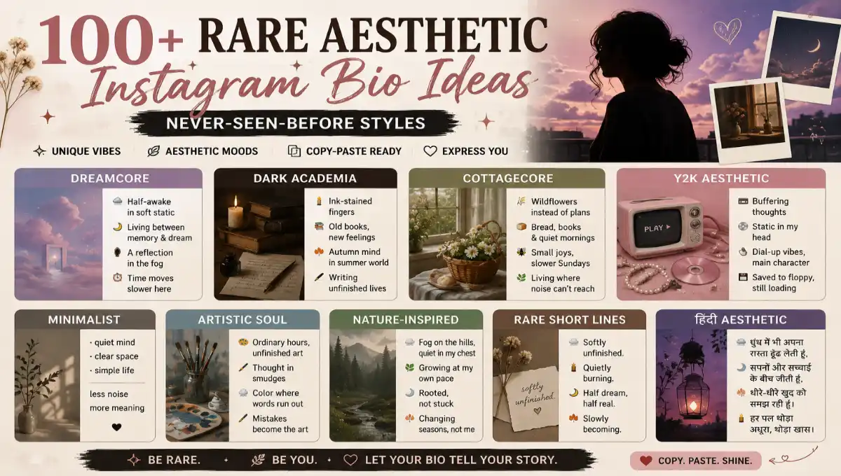 Aesthetic Instagram Bio Ideas