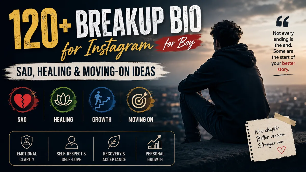 Breakup Bio for Instagram for Boy