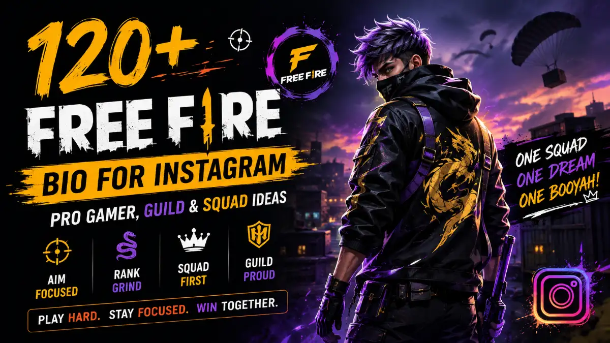 Free Fire Bio for Instagram