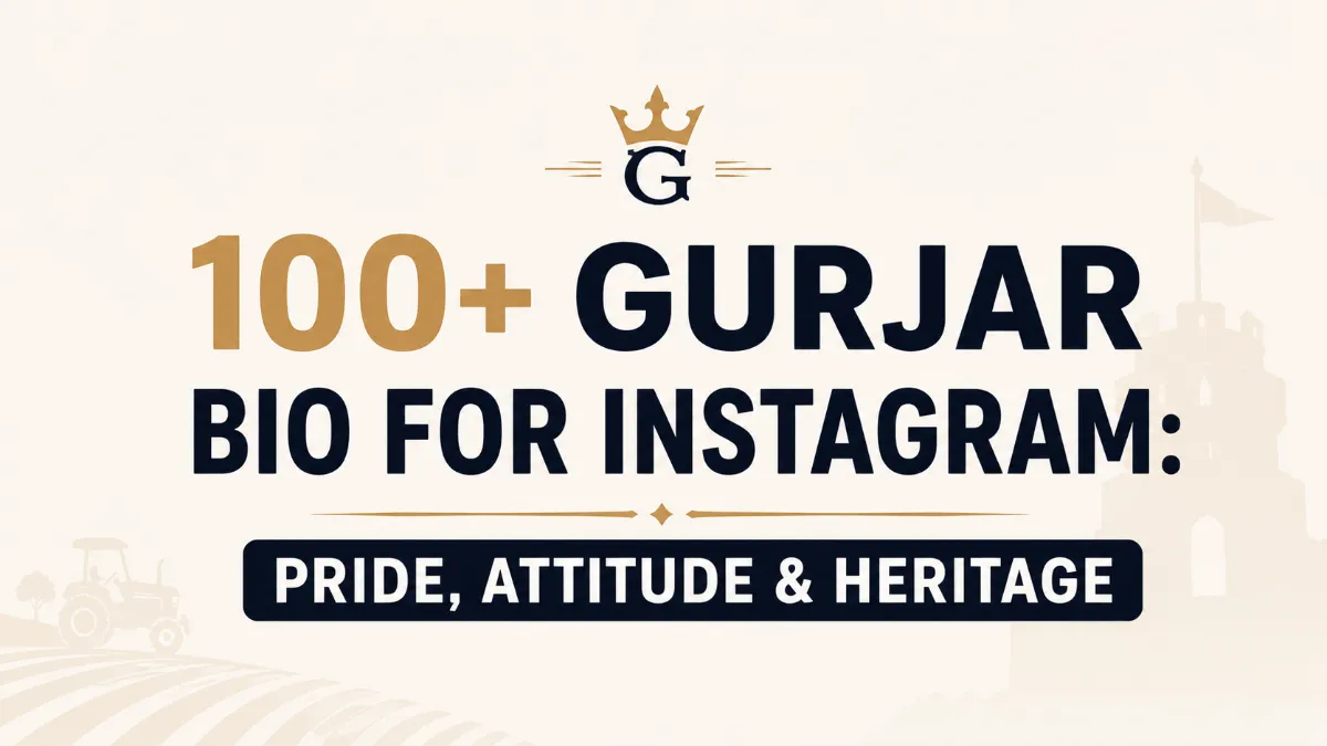 Gurjar Bio for Instagram