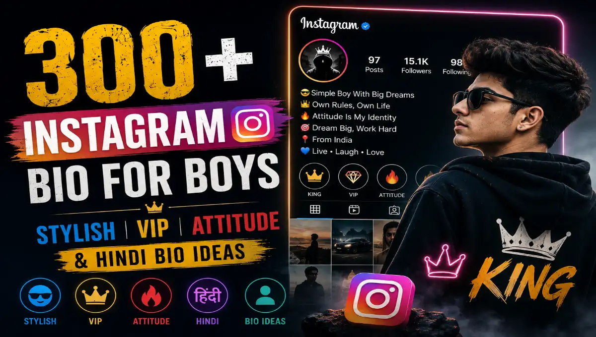Instagram bio for boys