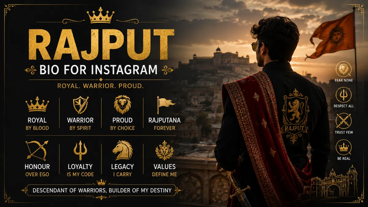 Rajput Bio for Instagram in English