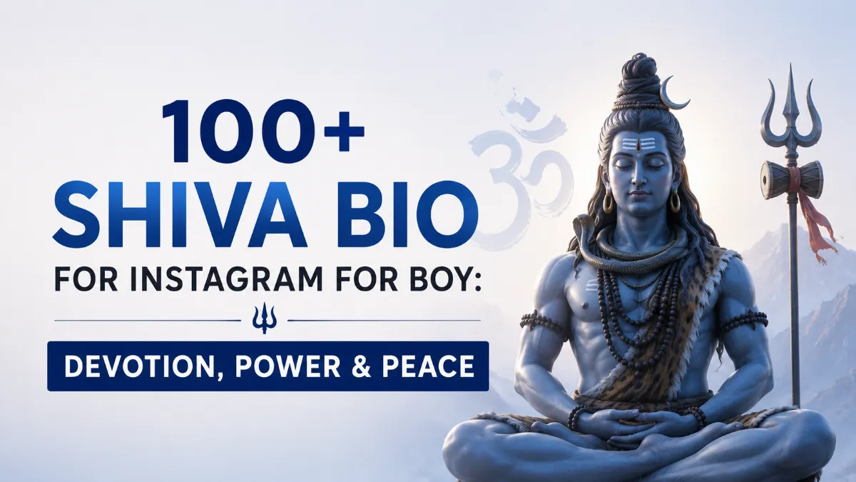 Shiva Bio for Instagram for Boy